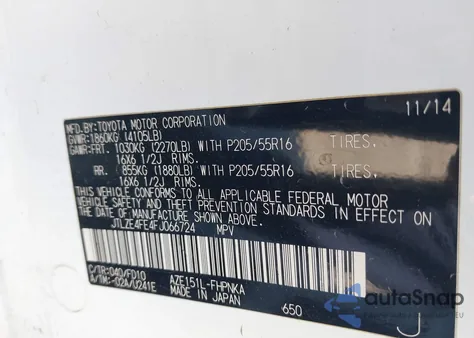 2015 Scion Xb из США, поврежденный, VIN JTLZE4FE4FJ066724